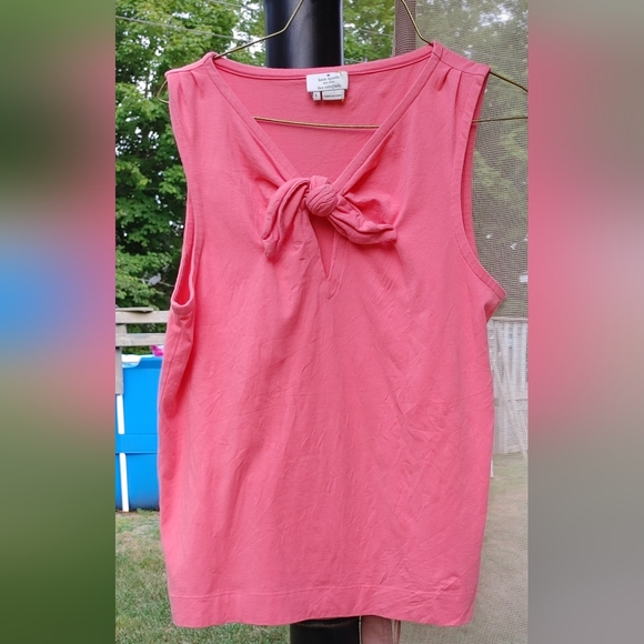 Kate Spade sleeveless pink T-shirt size large - Picture 1 of 4